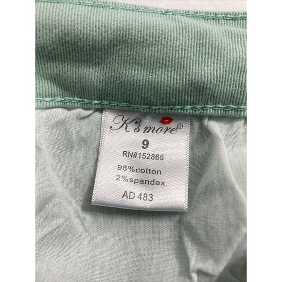 K'smore Jeans Womens Size 9 Light Green Denim Stretch Skinny Pockets Casual - Picture 4 of 10